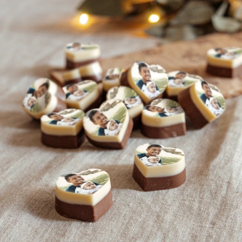 hartjes bonbons met foto naar keuze als bedankjes voor vrijwilligers van yoursurprise.nl