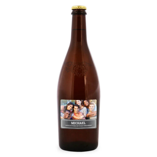 Duvel bierfles 750 ML met personaliseerbaar etiket