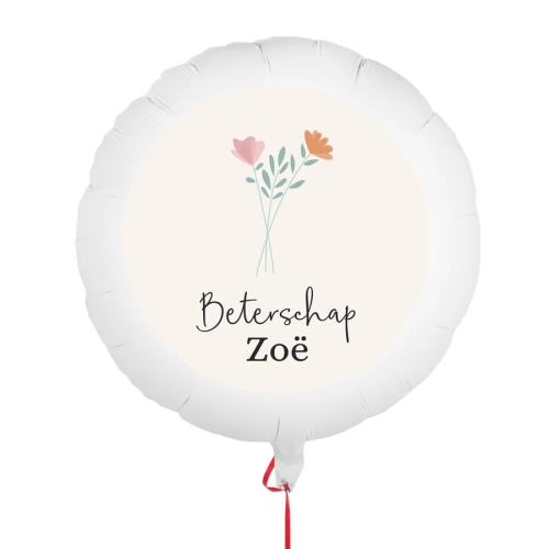 Ronde personaliseerbare ballon, laat een tekst en/of foto bedrukken op de ballon. van yoursurprise.nl